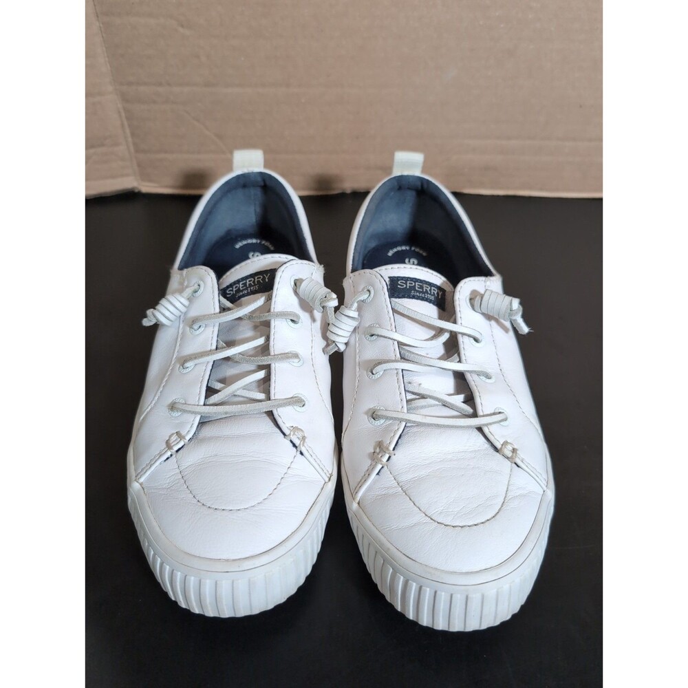 SPERRY CREST VIBE CASUAL LEATHER SHOES SNEAKERS WOMENS SIZE 9M  VGC - Picture 11 of 11